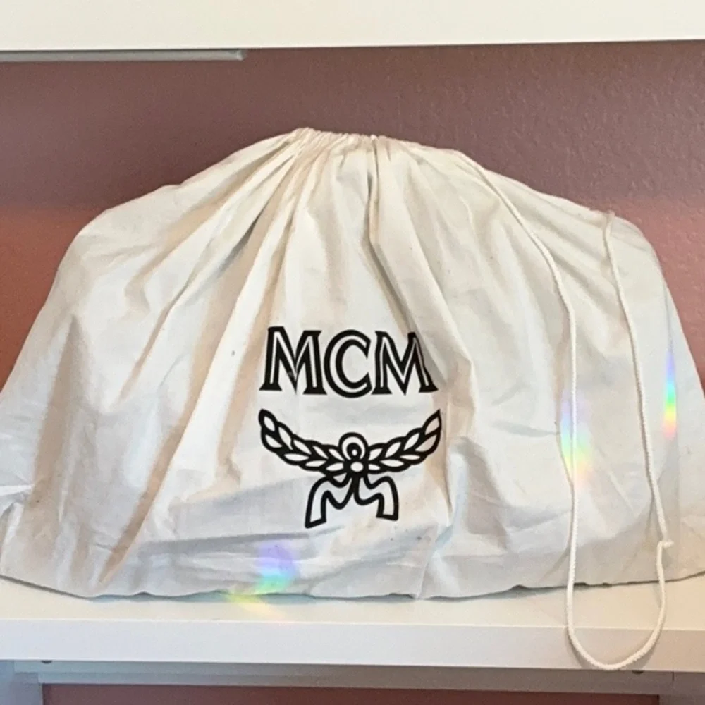 MCM Black Ottomar Weekender Duffel Bag Luxurious Travel Essential - Picture 12 of 12